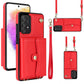 RFID Card Slot Leather Phone Case with Long Lanyard