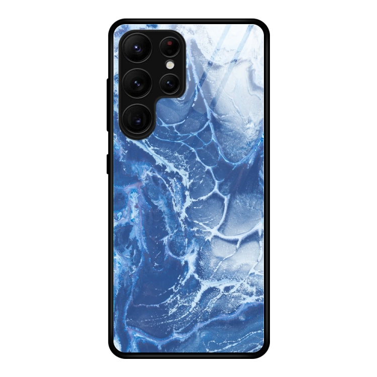 Marble Pattern Glass Phone Case