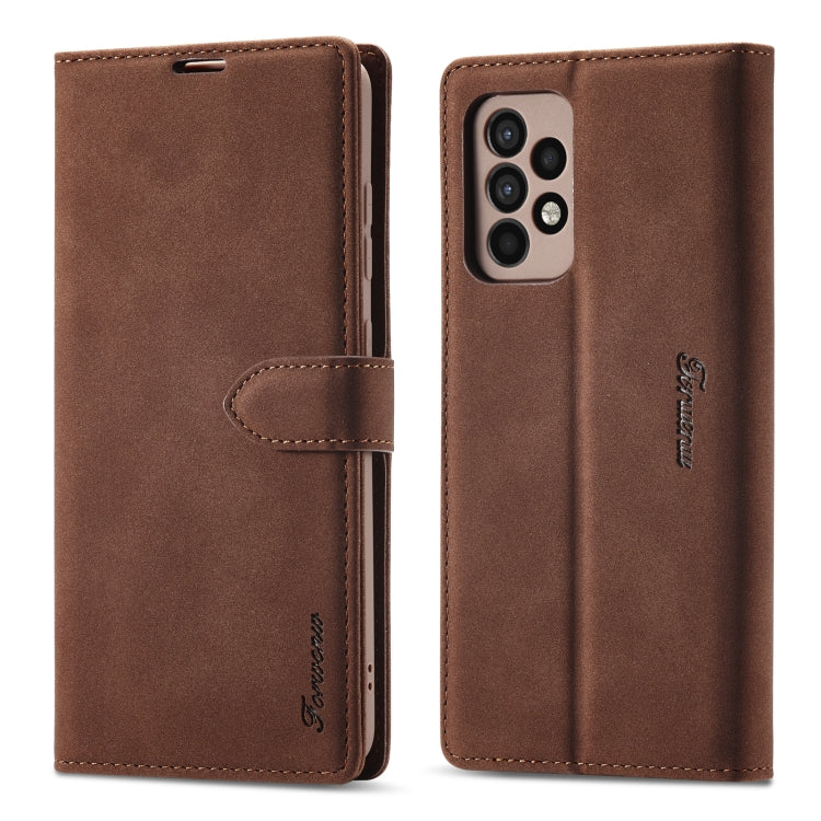 Forwenw F1 Series Matte Strong Magnetism Leather Phone Case