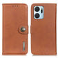 KHAZNEH Cowhide Texture Horizontal Flip Leather Phone Case