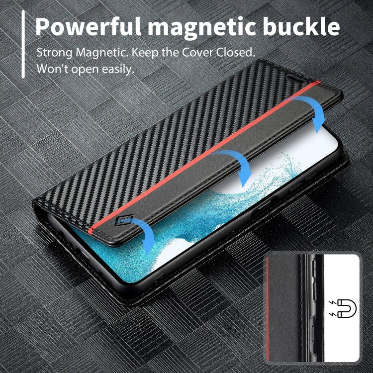 LC.IMEEKE Carbon Fiber Leather Phone Case