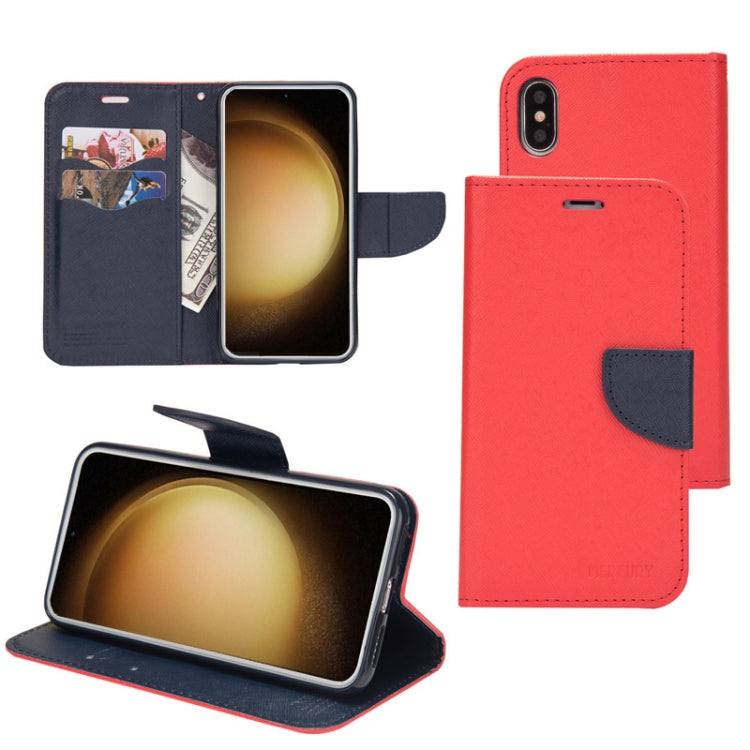 Mercury Contrast Color Splicing Leather Phone Case