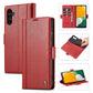 LC.IMEEKE Card Slots Skin Feeling Leather Phone Case