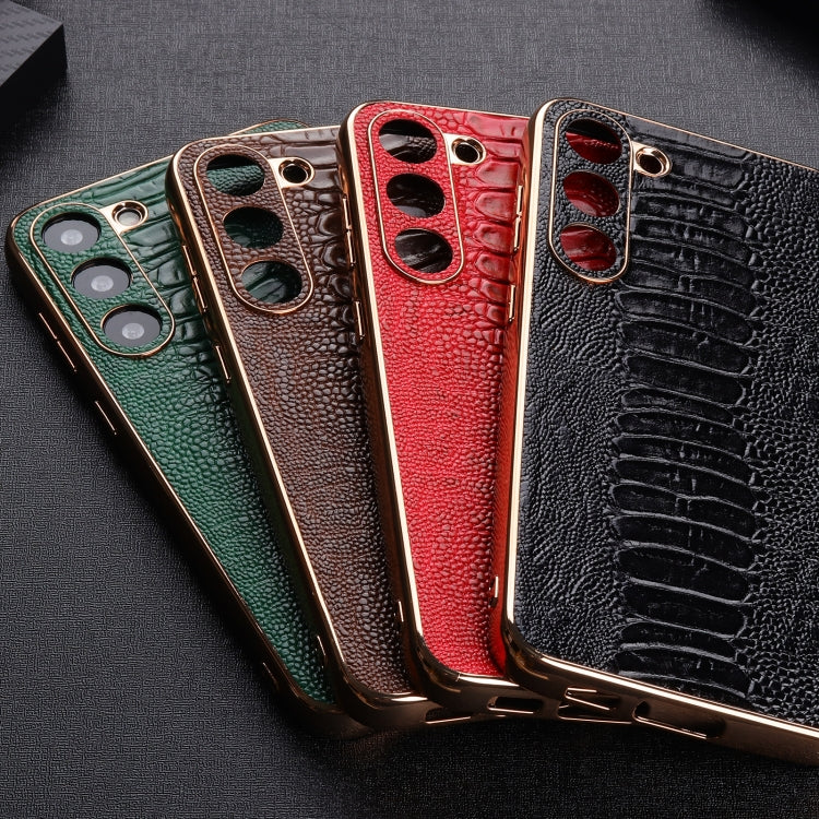 Genuine Leather Weilai Series Nano Electroplating Phone Case