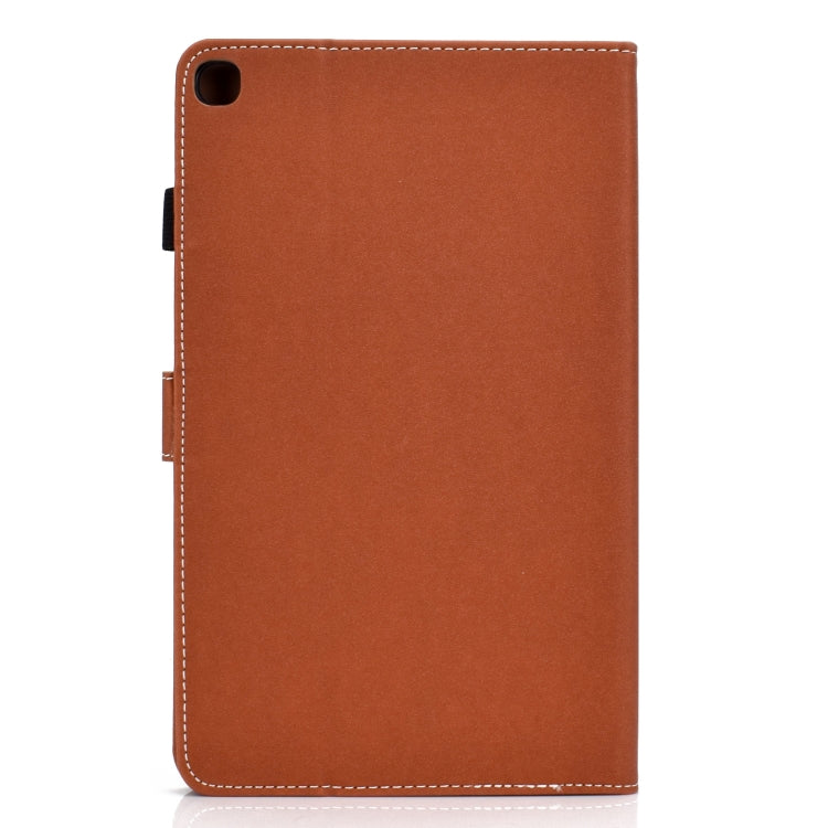 Solid Color Tablet PC Universal Magnetic Horizontal Flip Leather Case with Card Slots & Holder, For Galaxy Tab S5e T720