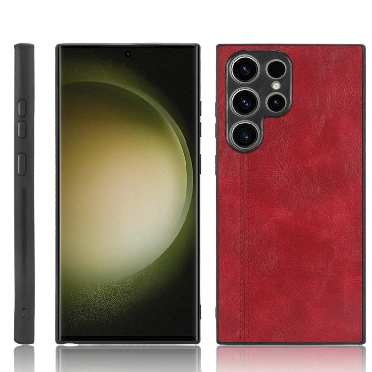 Sewing Cow Pattern Skin PC + PU + TPU Phone Case