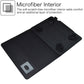 Suede Cross Texture Magnetic Clasp Leather Tablet Case