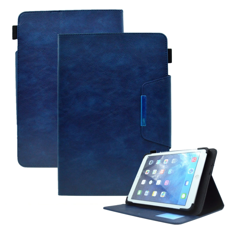 Suede Cross Texture Magnetic Clasp Leather Tablet Case
