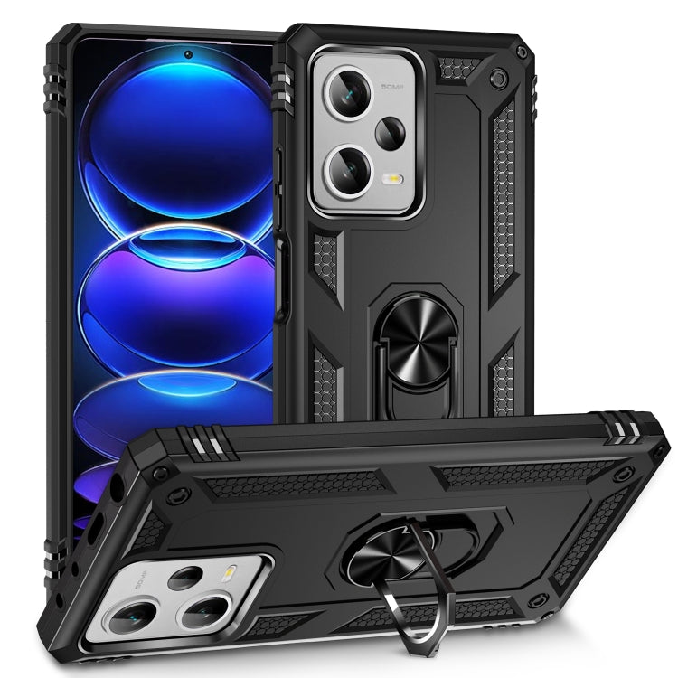 Shockproof TPU + PC Phone Case with Holder