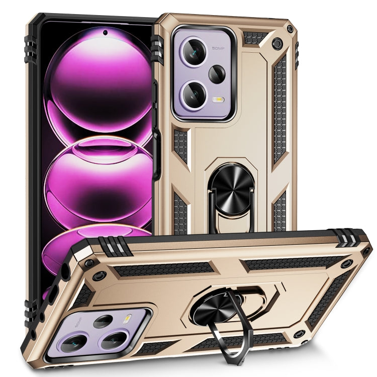 Shockproof TPU + PC Phone Case with Holder