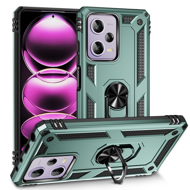 Shockproof TPU + PC Phone Case with Holder