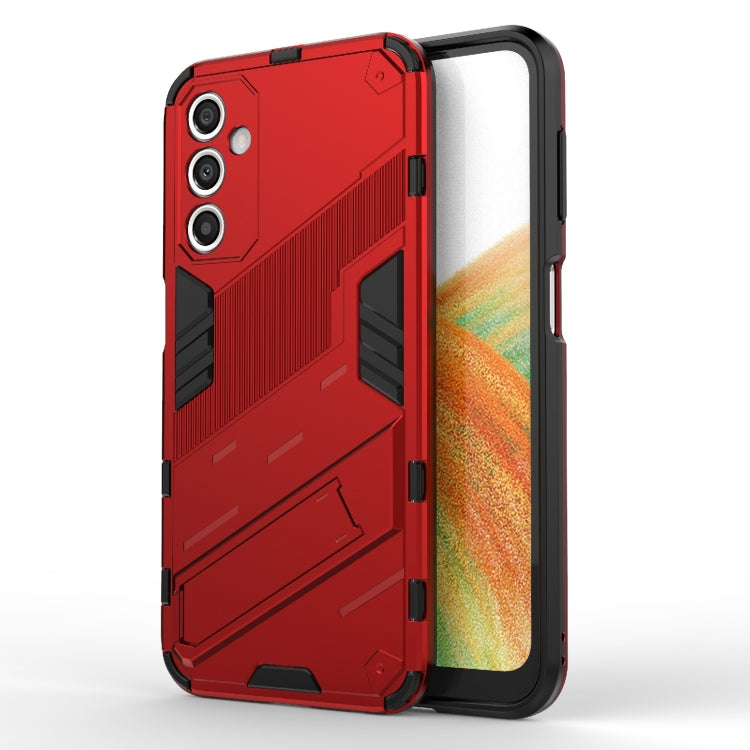 Punk Armor 2 in 1 PC + TPU Shockproof Phone Case with Invisible Holder