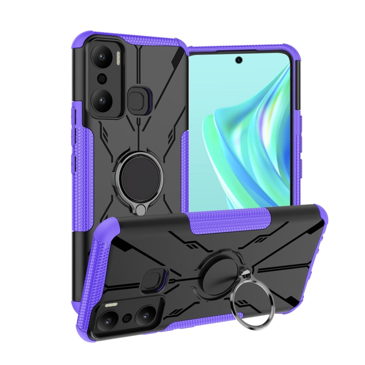 Armor Bear Shockproof PC + TPU Phone Case with Ring