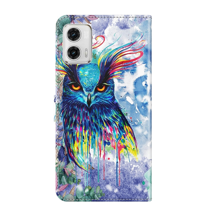 3D Painting Pattern TPU + PU Leather Phone Case