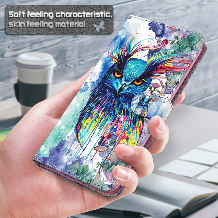 3D Painting Pattern TPU + PU Leather Phone Case
