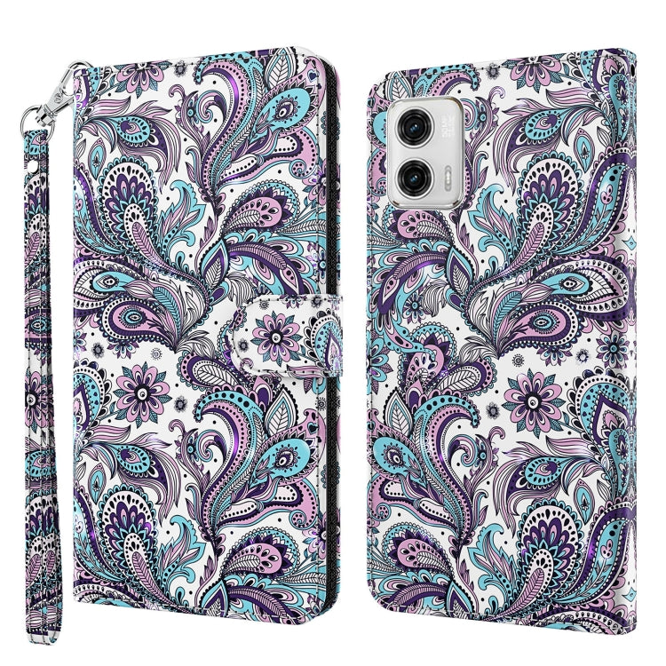 3D Painting Pattern TPU + PU Leather Phone Case