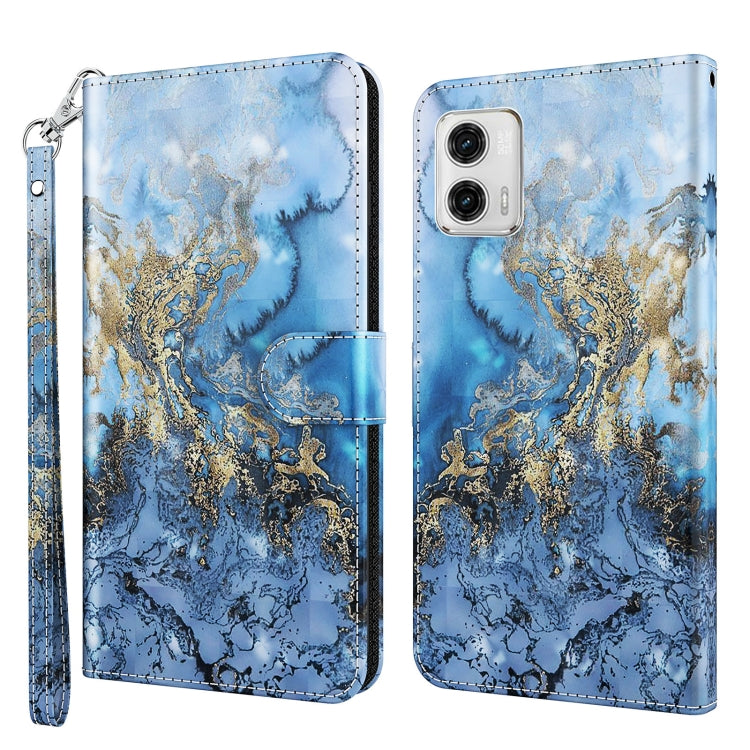 3D Painting Pattern TPU + PU Leather Phone Case