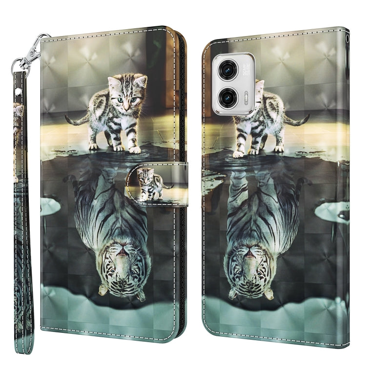 3D Painting Pattern TPU + PU Leather Phone Case