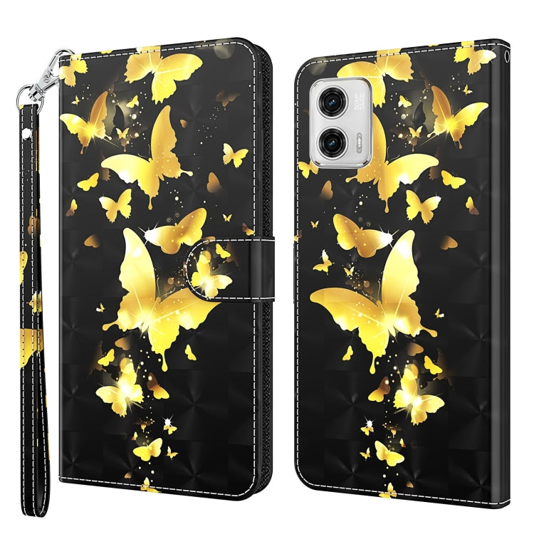 3D Painting Pattern TPU + PU Leather Phone Case