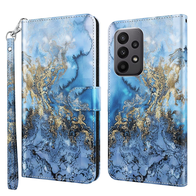 3D Painting Pattern TPU + PU Leather Phone Case