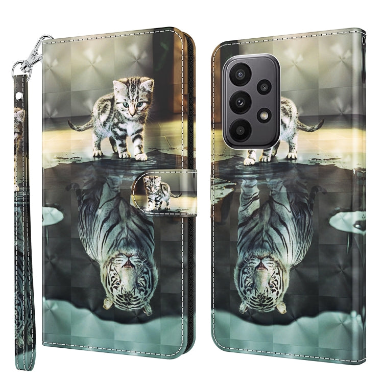 3D Painting Pattern TPU + PU Leather Phone Case