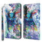 3D Painting Pattern TPU + PU Leather Phone Case