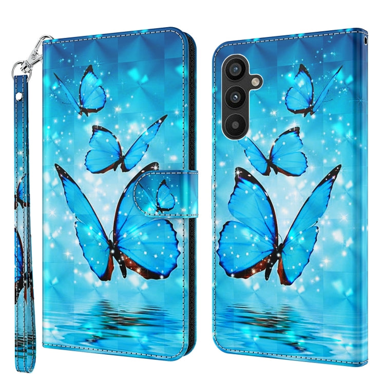 3D Painting Pattern TPU + PU Leather Phone Case