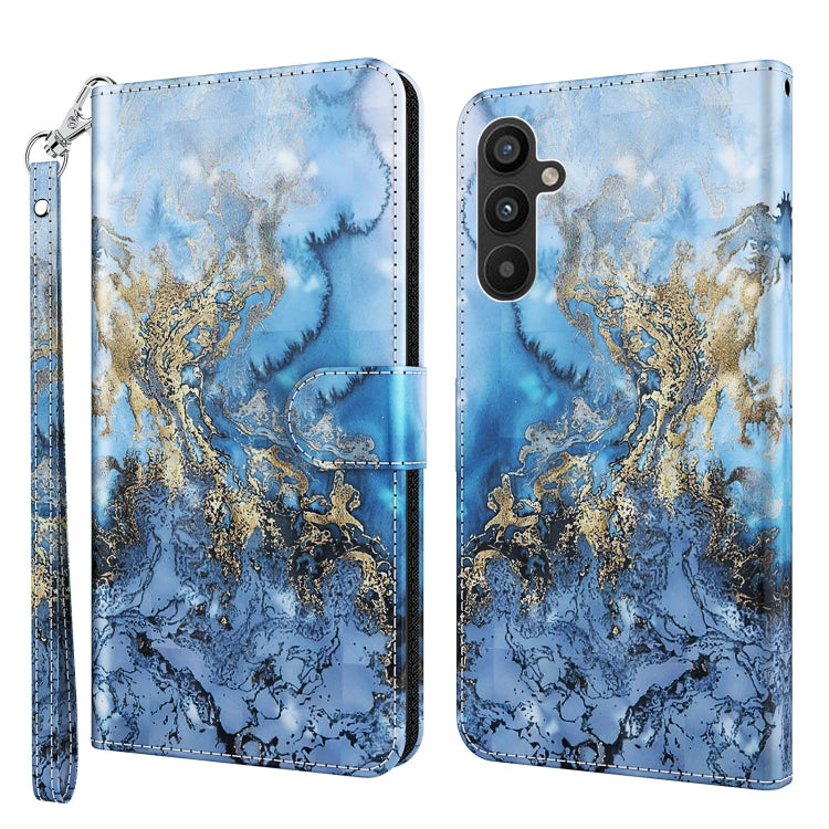 3D Painting Pattern TPU + PU Leather Phone Case