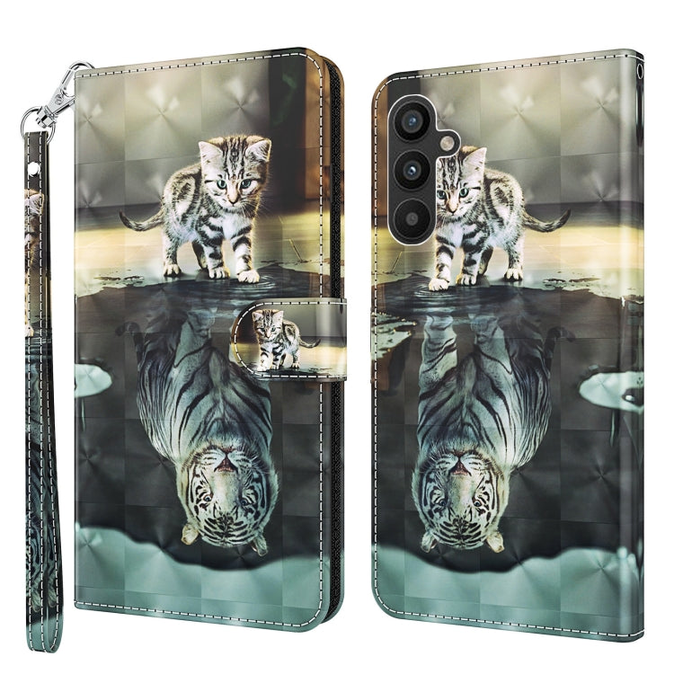 3D Painting Pattern TPU + PU Leather Phone Case