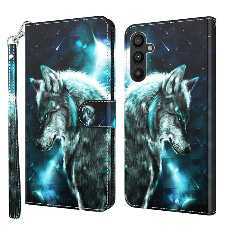 3D Painting Pattern TPU + PU Leather Phone Case