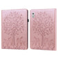 Tree & Deer Pattern Embossed Leather Tablet Case