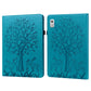 Tree & Deer Pattern Embossed Leather Tablet Case