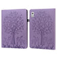 Tree & Deer Pattern Embossed Leather Tablet Case