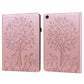 Tree & Deer Pattern Embossed Leather Tablet Case