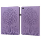 Tree & Deer Pattern Embossed Leather Tablet Case