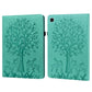 Tree & Deer Pattern Embossed Leather Tablet Case