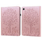 Tree & Deer Pattern Embossed Leather Tablet Case