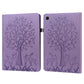 Tree & Deer Pattern Embossed Leather Tablet Case