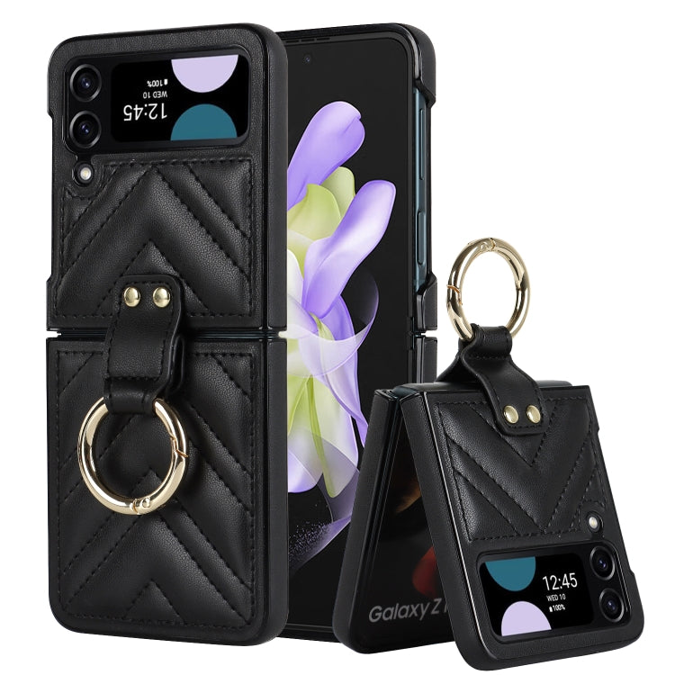 V-shaped Folding Protective Phone Case with Folding Ring