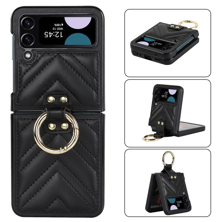 V-shaped Folding Protective Phone Case with Folding Ring