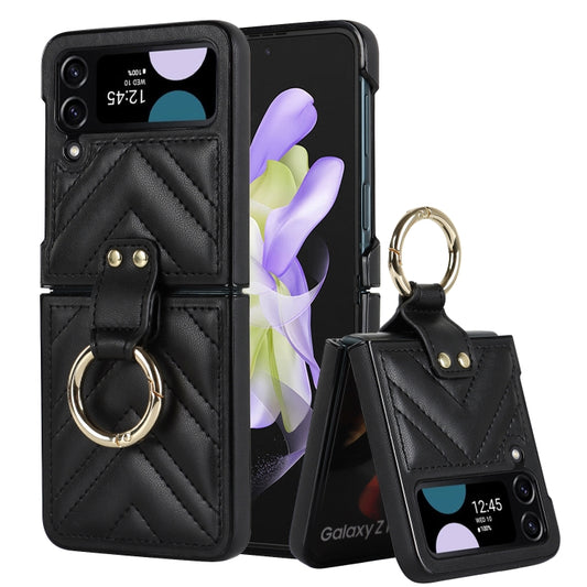 V-shaped Folding Protective Phone Case with Folding Ring