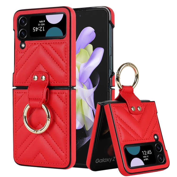 V-shaped Folding Protective Phone Case with Folding Ring