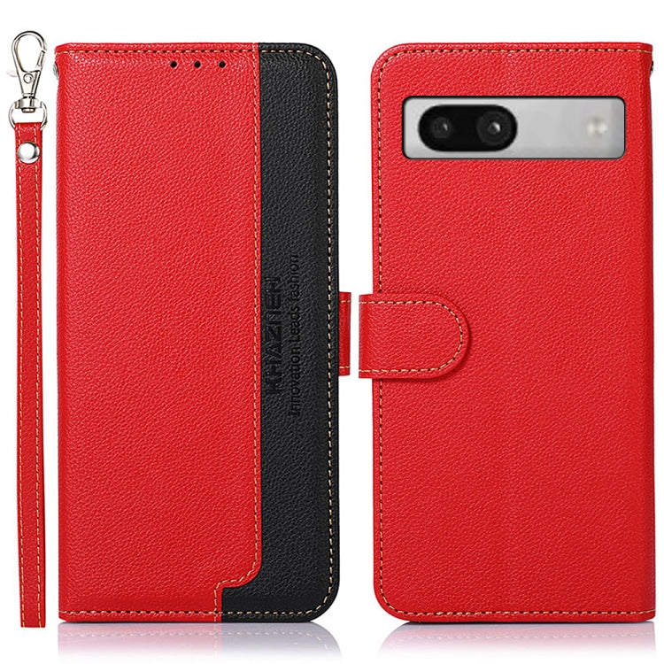KHAZNEH Litchi Texture Leather RFID Phone Case