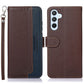KHAZNEH Litchi Texture Leather RFID Phone Case