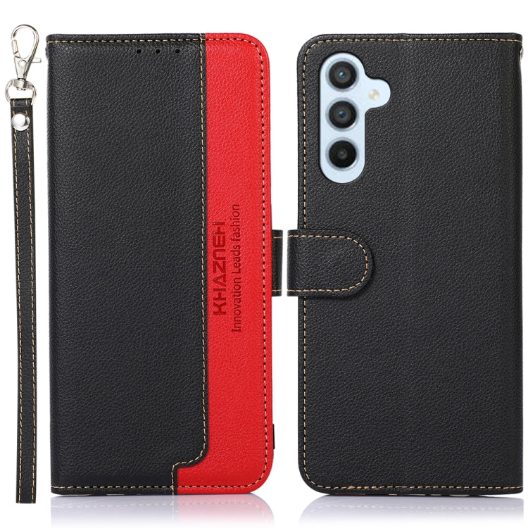 KHAZNEH Litchi Texture Leather RFID Phone Case