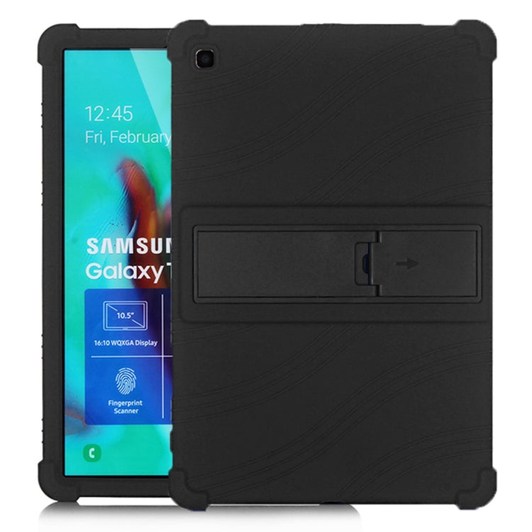 Tablet PC Silicone Protective Case with Invisible Bracket, For Galaxy Tab A 10.1 (2019) T510, For Galaxy Tab S5e T720