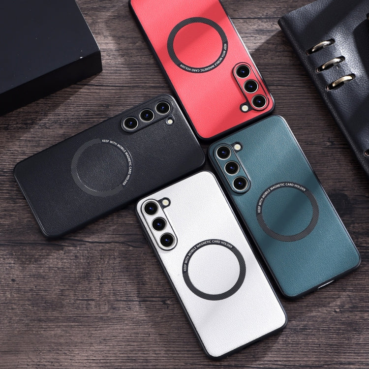 Cloth Texture PU MagSafe Magnetic Phone Case