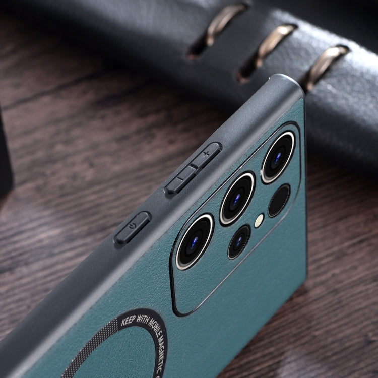 Cloth Texture PU MagSafe Magnetic Phone Case