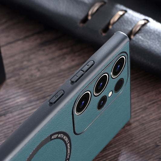 Cloth Texture PU MagSafe Magnetic Phone Case