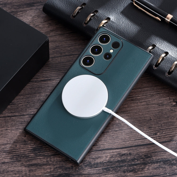 Cloth Texture PU MagSafe Magnetic Phone Case